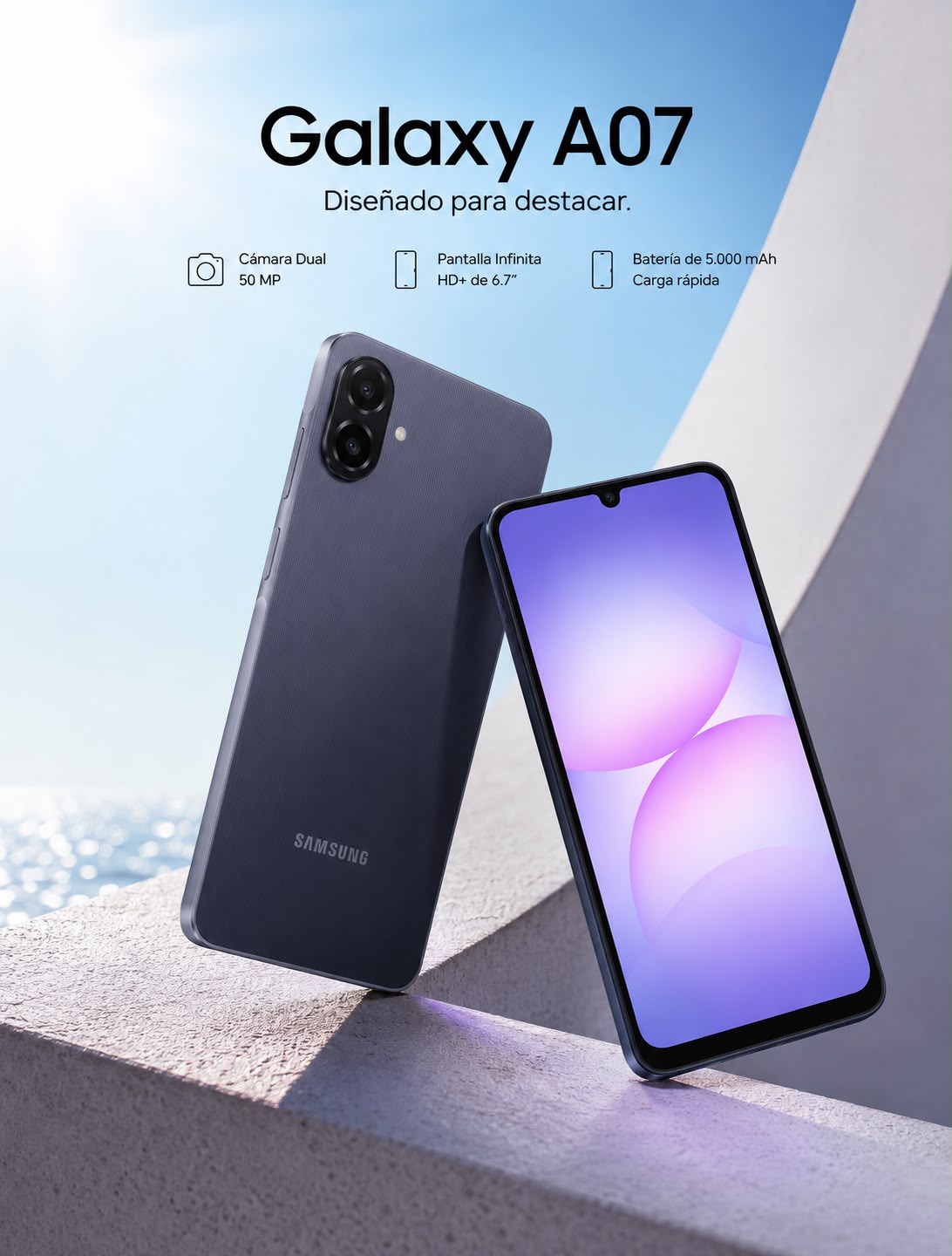 📱 Samsung A07 128 GB  4 GB RAM